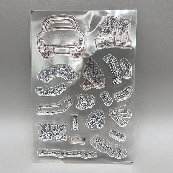 Stampin Up "Wonderful Life" Stamp Set – Wedding, Christmas, Car, Gifts, Married - Picture 2 of 4